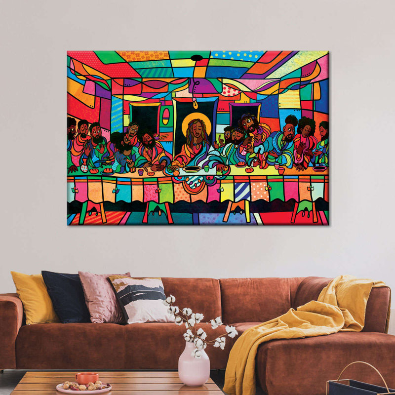 «Last Supper», dernier souper, reproduction d'art sur toile, H 16 po x l 24 po x P 1,25 po