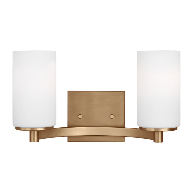 Hettinger Two Light Wall / Bath from Generation Lighting , Satin Brass