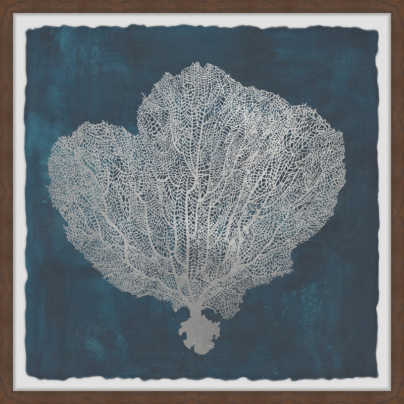 Inverse Sea Fan V Quadriptyque A - 18 x 18