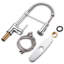 Robinet de cuisine rétractable à poignée simple avec accessoires-73259190