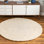 Tapis beige rectangulaire en laine tissé à la machine Sondra