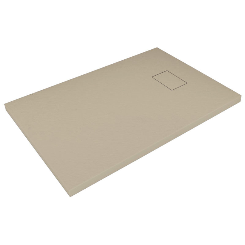 1200 x 800 mm Fiberglass Shower Tray, Brown, 1500 x 700 mm