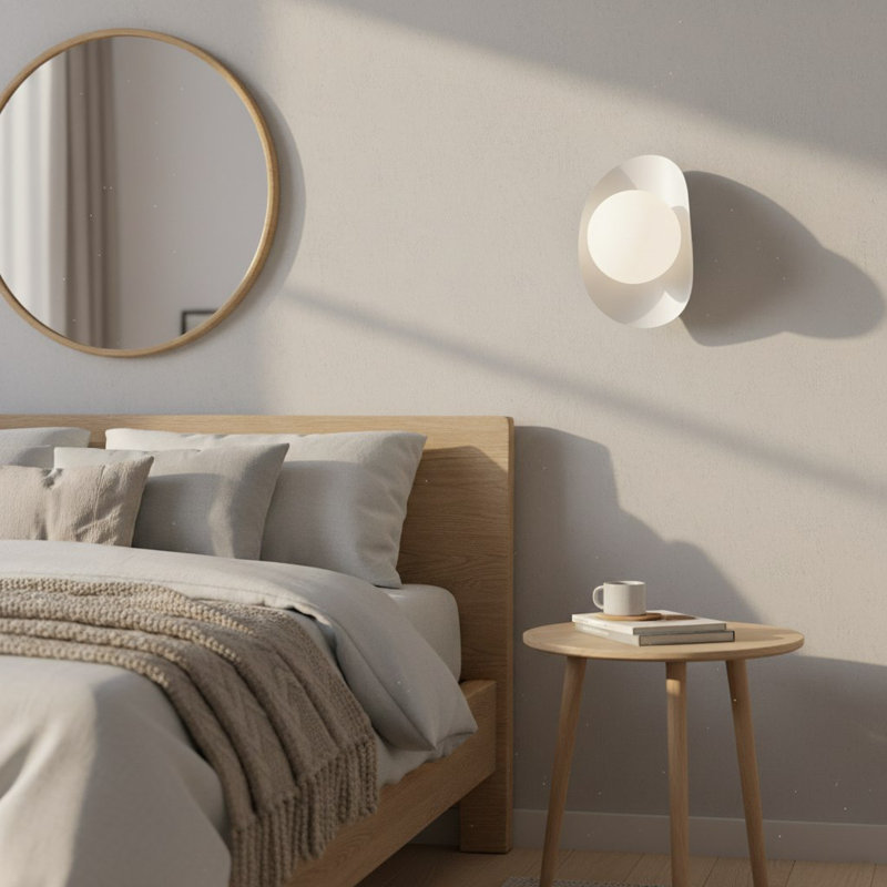 Anjeanette Flush Mounted Sconce, White