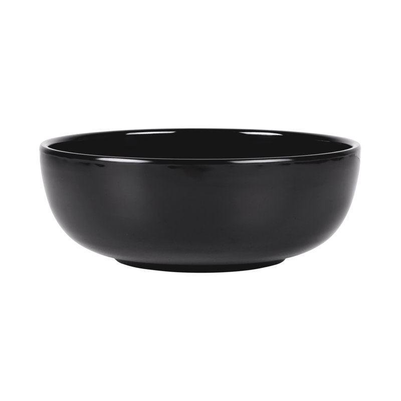 Elite Global Solutions Melamine Serving Bowl, Black