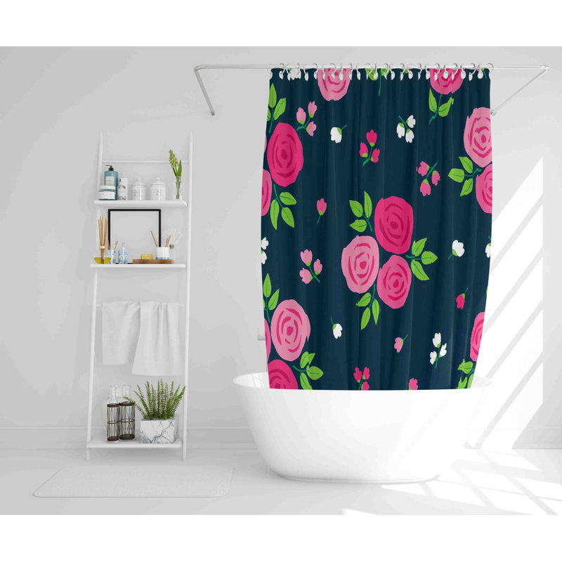 Bort Polyester Shower Curtain Set, 168cm H x 168cm W