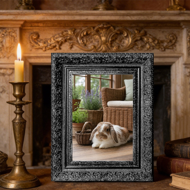 Cadre de table noir 1 pièce 8 po x 10 po avec changement de photo facile, Noir, 1, L 8 po x H 10 po