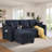 81'5" Convertible Sleeper Sectional Sofa With Pull-Out Bed with USB and Side Pockets-467596959