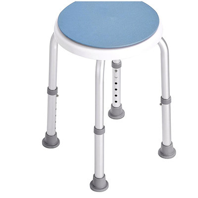 Chaise de douche pour douche intérieure, siège de douche pivotant à 360 degrés, tabouret de douche à hauteur réglable, banc de siège de baignoire antidérapant pour personnes à mobilité réduite, capacité de poids de 300 lb