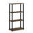 4-Tier 43.3" Corner Shelf, Open Shelves for Display and Storage-434006501