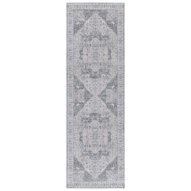 Maritess Performance Machine Washable Southwestern Rug, Runner 2'6" x 8'