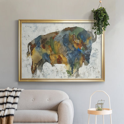 «Plains Icon», reproduction sur toile encadrée