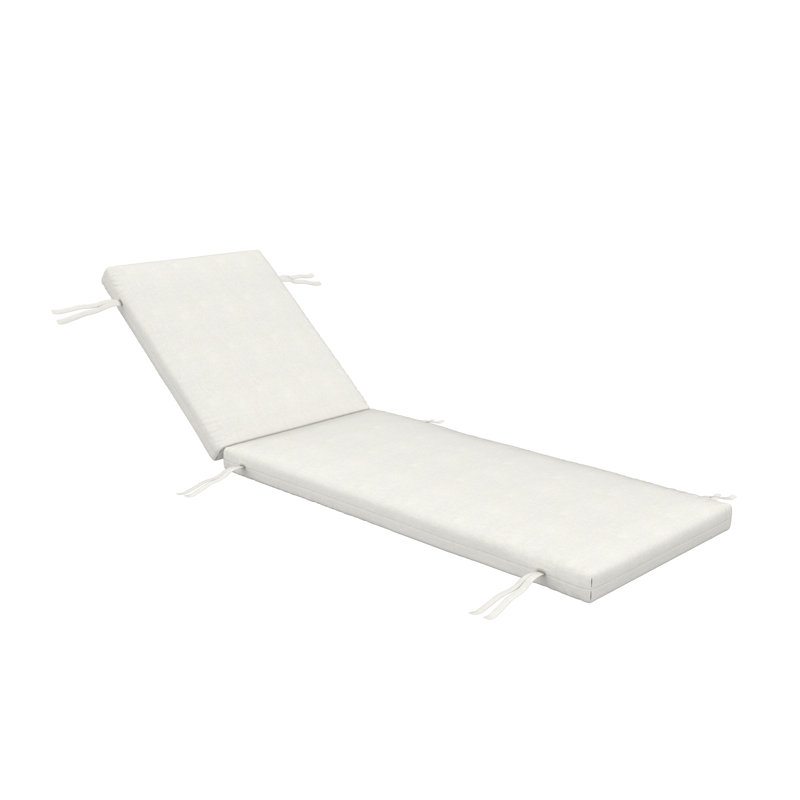 Lani Sunbrella® Outdoor Chaise Lounge Cushion, 22.5" W x 74" D, Sunbrella Bliss Linen