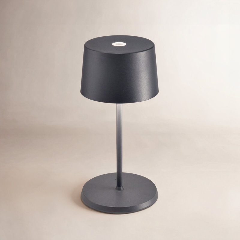 Olivia Pro Mini Table Lamp, Dark Gray
