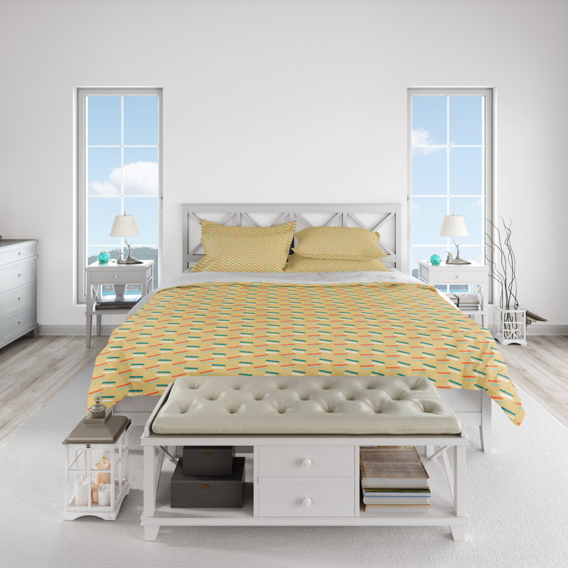 Abstract Duvet Cover, Twin Duvet Cover + 1 Queen Sham