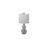 Shenna 20" Silver Table Lamp