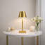 1-light Metal Table Lamp Gold - 5W Wireless dimmable Bedside Lamp for Bedroom