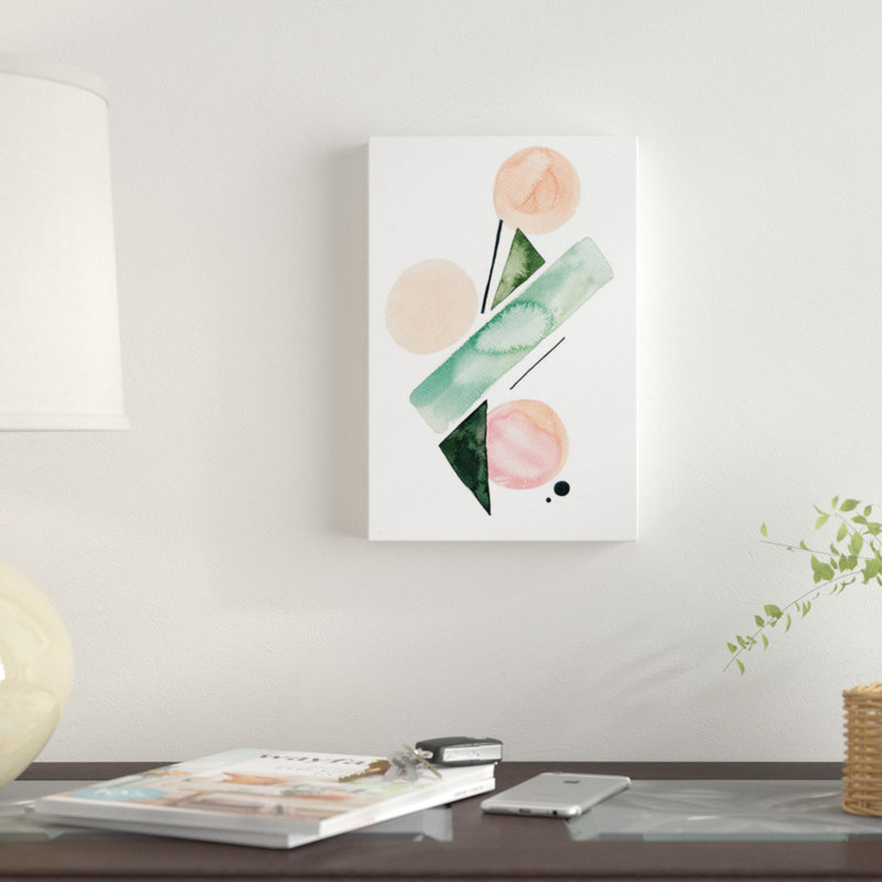 « geometry i », impression sur toile, H 40 po x l 26 po x P 1,5 po, Pas de tapis, Toile tendue