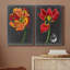«Midnight Tulip I», ensemble de 2 reproductions d'art sur toile tendue-765430083
