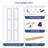 3-Lite Frosted Glass and Solid Manufactured Wood Bi-Fold Doors with Hardware Kit-100351408