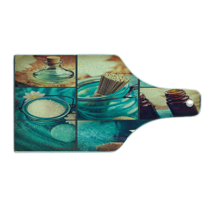Planche à découper en verre trempé Ambesonne