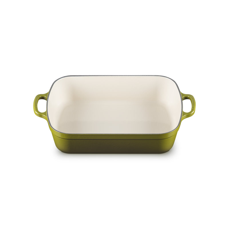 Le Creuset Signature Cast Iron Rectangular Roaster, 5.25Qt., Artichaut, Olive