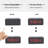 MDF Electric Clock in Black and Red with Alarm
