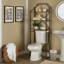 Rangement au-dessus de la toilette l 23,7 po x H 68 po x P 10,5 po.