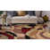 Mehul Geometric Multi Coloured Area Rug in Red/Brown/Black