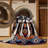Washable Wolf Inspired Southwestern Area Rug-456029096