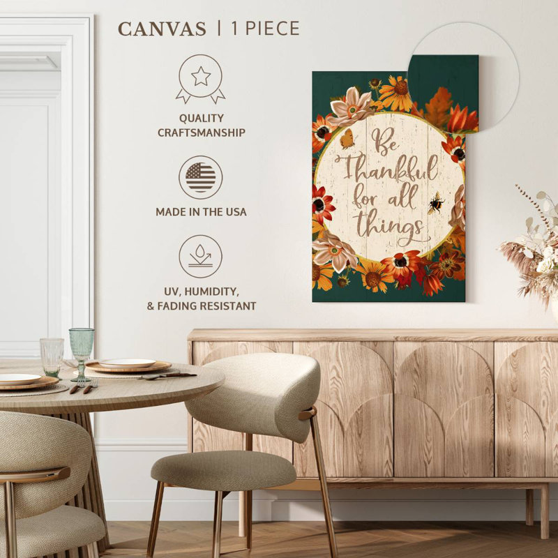 Fall Garden Quote IV bleu sarcelle, H 36 po x l 24 po