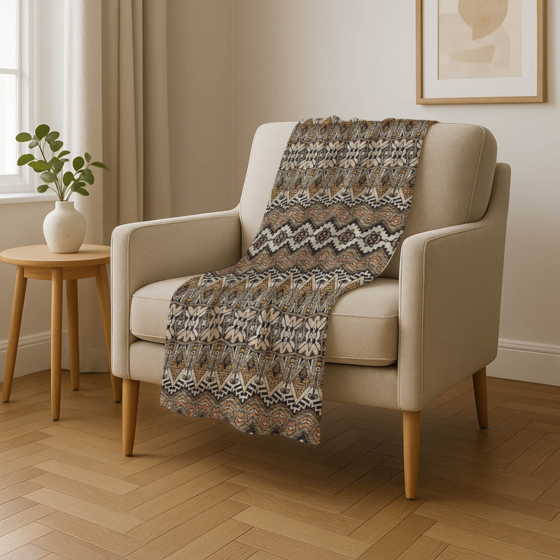 Jeté marocain Addison Sherpa ASB909, Taupe