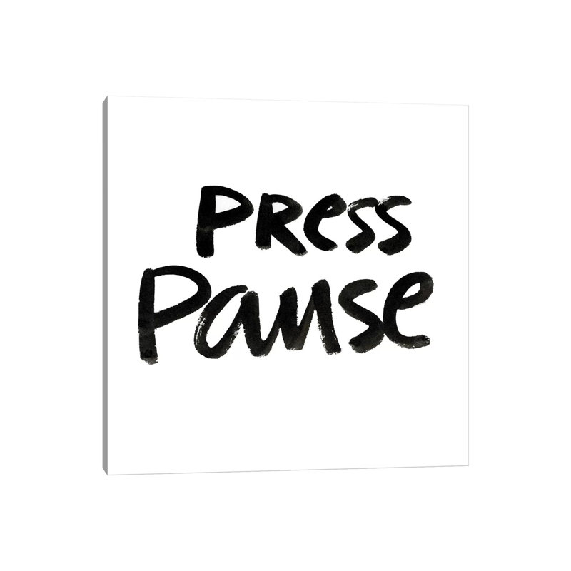 Press Pause II by Nadia Hassan - Wrapped Canvas Gallery-Wrapped Canvas Giclée, 93.98 cm H x 93.98 cm W