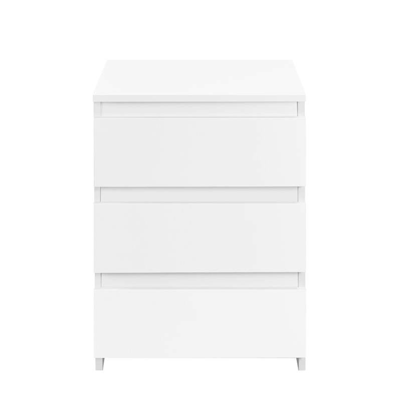 45cm W Bedside Table, White