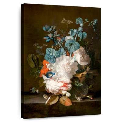 Flowers In A Glass Vase 1710-1716