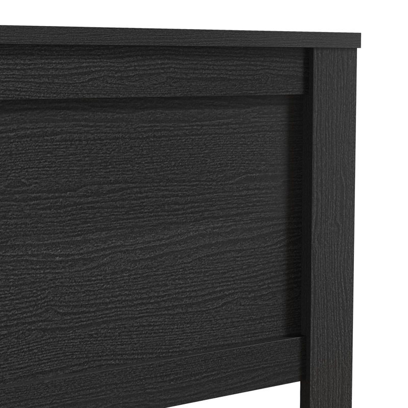 Dorsey Modern 3 Piece Bedroom Set, Black