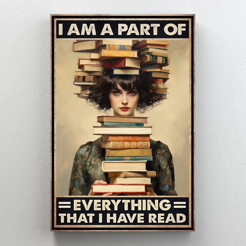 " Librarian That I Have Read ", 16" W x 20" H x 1.25" D