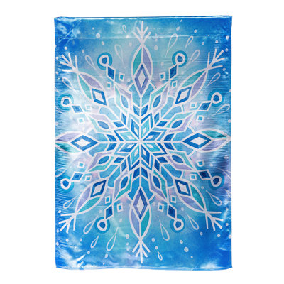 Drapeau éclatant de flocon de neige