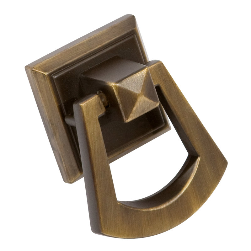 Poignée pyramidale 3 po, Laiton rétro, 1"