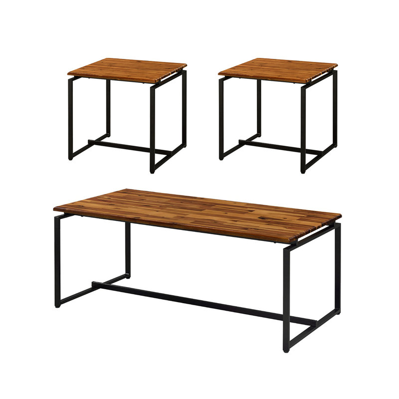 3 Piece Rectnagular Coffee And End Set
