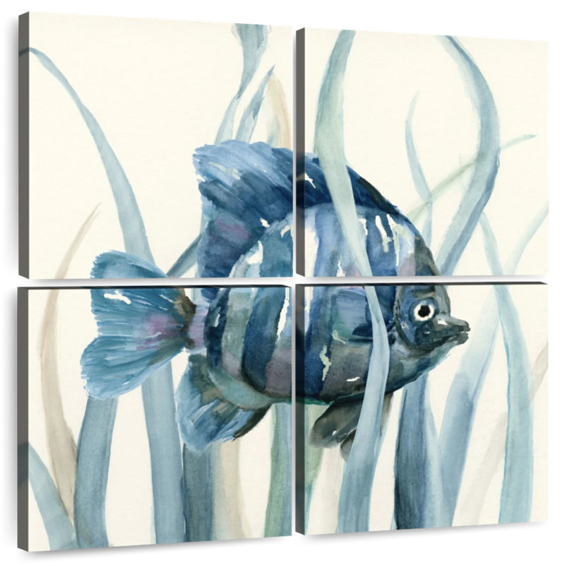 Brampt Fish In Seagrass I, 38" H x 38" W