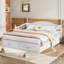 Lit de jour extensible en bois avec lit gigogne et deux tiroirs de rangement