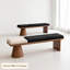 Banc rembourré en bois massif noir-1392393170-1392393174