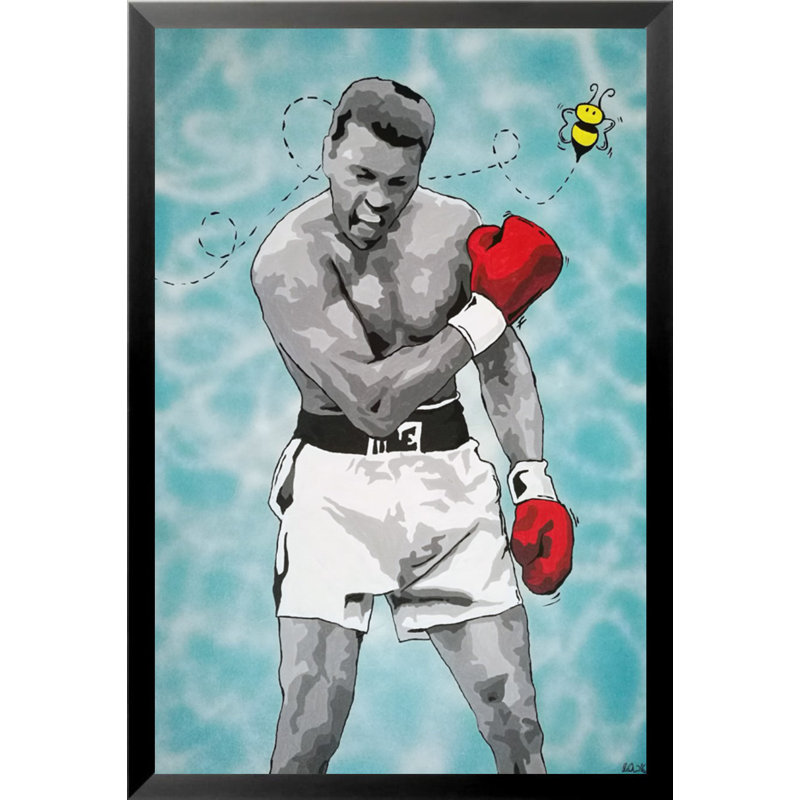 « muhammad ali », reproduction d’art encadrée, flottant comme une abeille, reproduction d’art encadrée