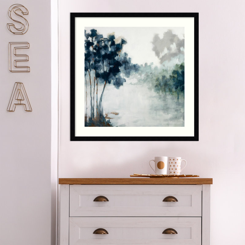 «Soft Winter Light» par Jacqueline Ellens - Reproduction d'art sur papier encadrée, H 33 po x l 33 po, Papier encadré noir