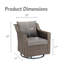 Fauteuil oscillant d'extérieur Tya-2036572420
