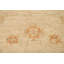 Tapis beige en laine noué à la main de conception unique 3 pi 9 po x 5 pi 10 po New Age