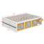Lit plateforme en bois avec bibliothèque, vitrine et tiroir de rangement, lit de rangement multifonctionnel-906782774-906782776