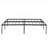 Jet black heavy duty metal queen size bed frame for bedroom, guest room and dorm use, solid noise-free construction with under-bed storage-1303599185