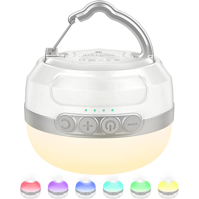 4'' Battery Powered Integrated LED Color Changing Camping Lantern