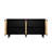 Accent  Sideboard Buffet Cabinet Storage Wood TV Stand In Wire-Brushed And Seagrass Doors Sideboard, For Hallway, Entryway Or Dining Room